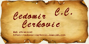 Čedomir Čerković vizit kartica